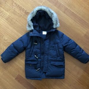 Crewcuts down winter parka Navy Size 4/5